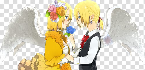 Render  Special Kagamine, couple anime characters transparent background PNG clipart