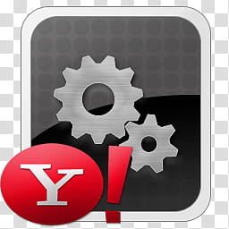 Yahoo icons, Yahoo! Widget Engine, Yahoo settings symbol icon transparent background PNG clipart