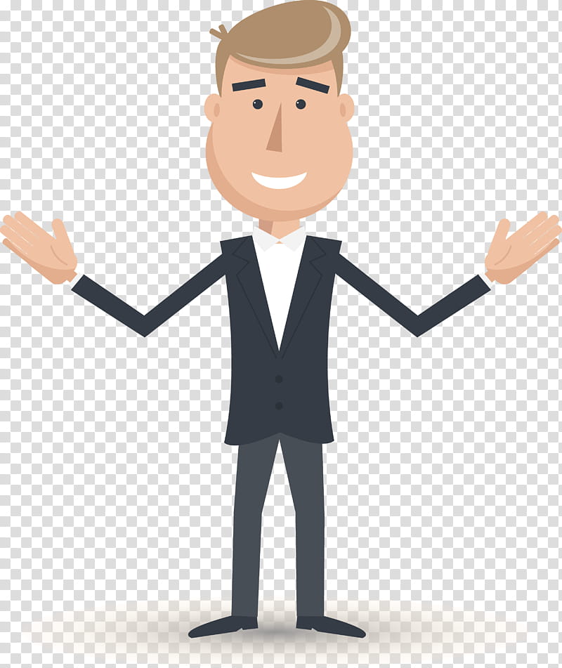 Man, Cartoon, Hand, Businessperson, Male, Suit, Drawing, Gesture transparent background PNG clipart