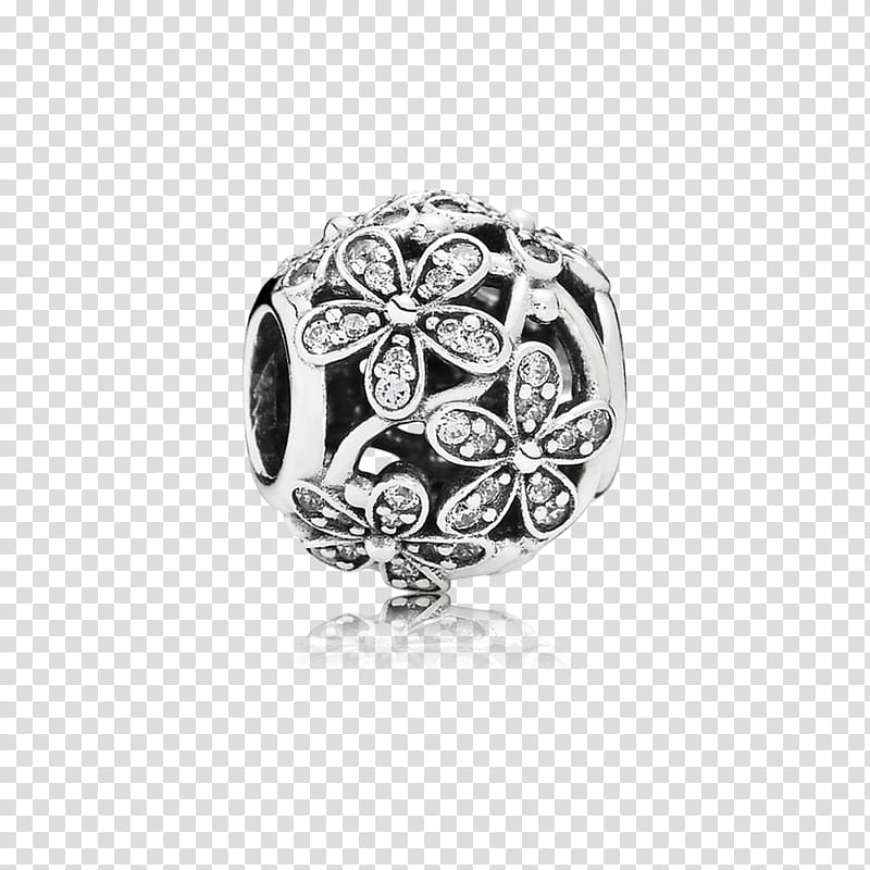 Creative Heart, Pandora, Charm Bracelet, Pandora Silver, Pandora Dazzling Daisy Charm, Ring, Sterling Silver, Jewellery transparent background PNG clipart