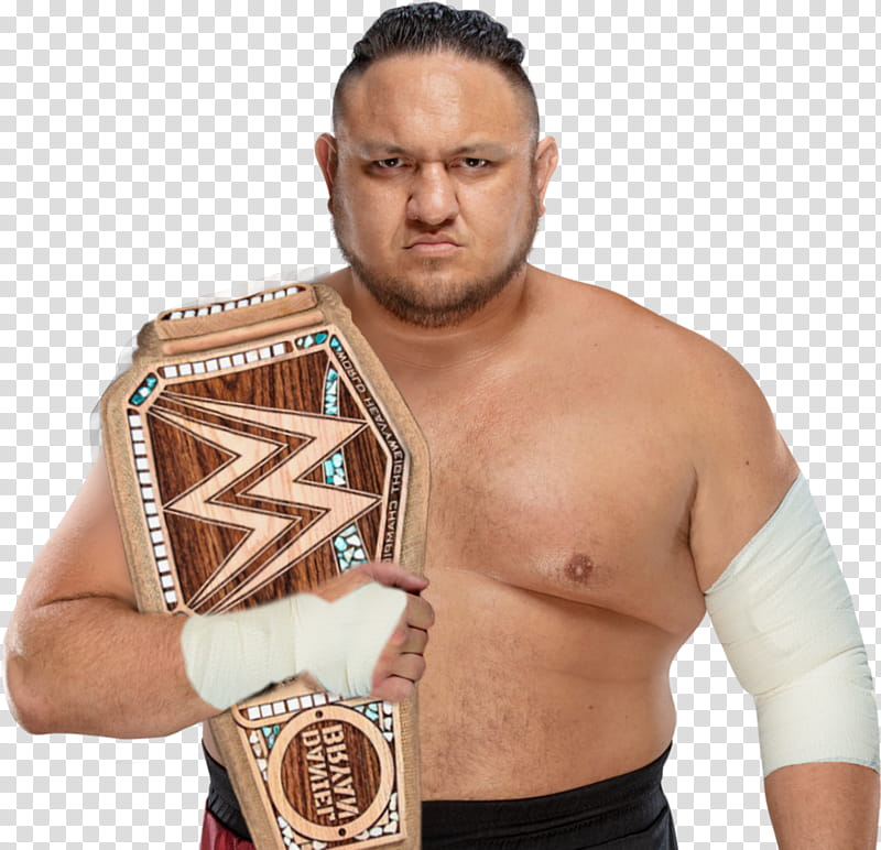 Samoa Joe Wwe Eco Friendly Champion  Sethjutt transparent background PNG clipart