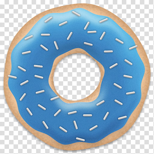 Mega, blue and brown donut transparent background PNG clipart