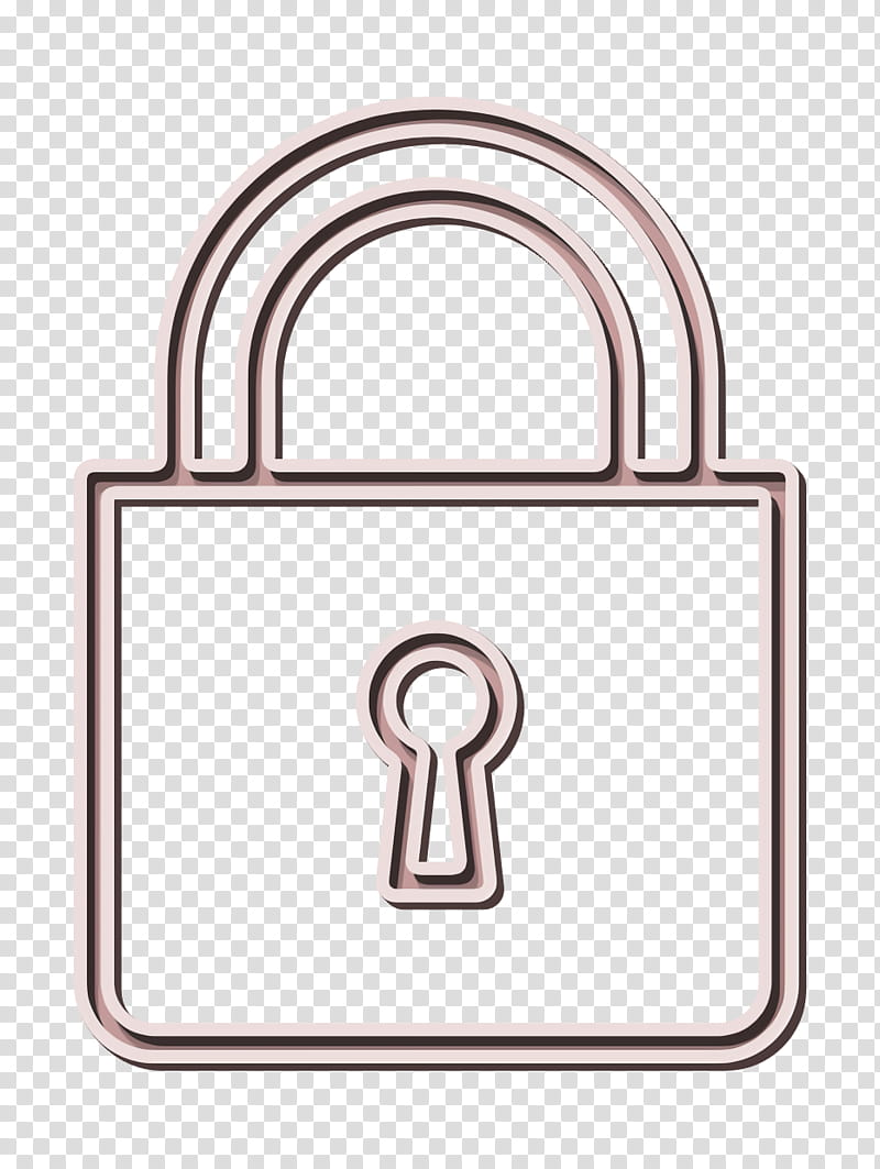 Security icon Password icon Lock icon, Padlock, Material Property, Hardware Accessory, Metal transparent background PNG clipart