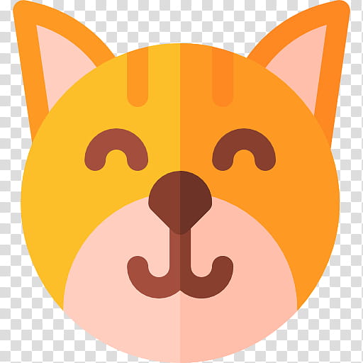 Cat And Dog, Whiskers, Orange, Nose, Yellow, Cartoon, Head, Snout transparent background PNG clipart