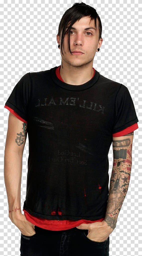 Frank Iero transparent background PNG clipart