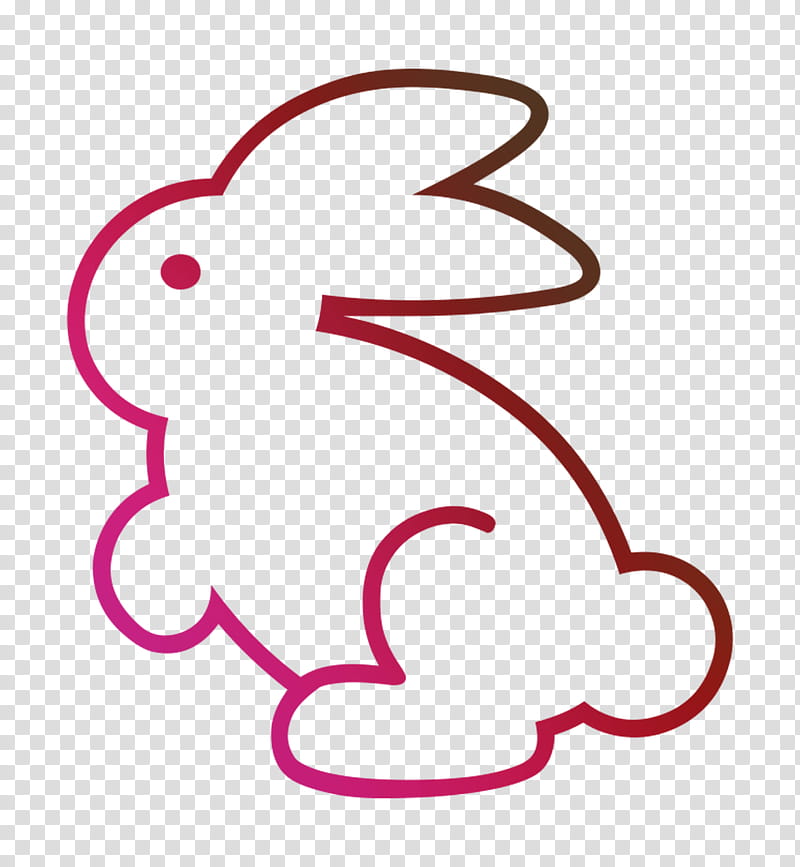 Easter Bunny, Hare, Rabbit, Drawing, Rabbits And Hares In Art, Easter
, Pink, Line Art transparent background PNG clipart