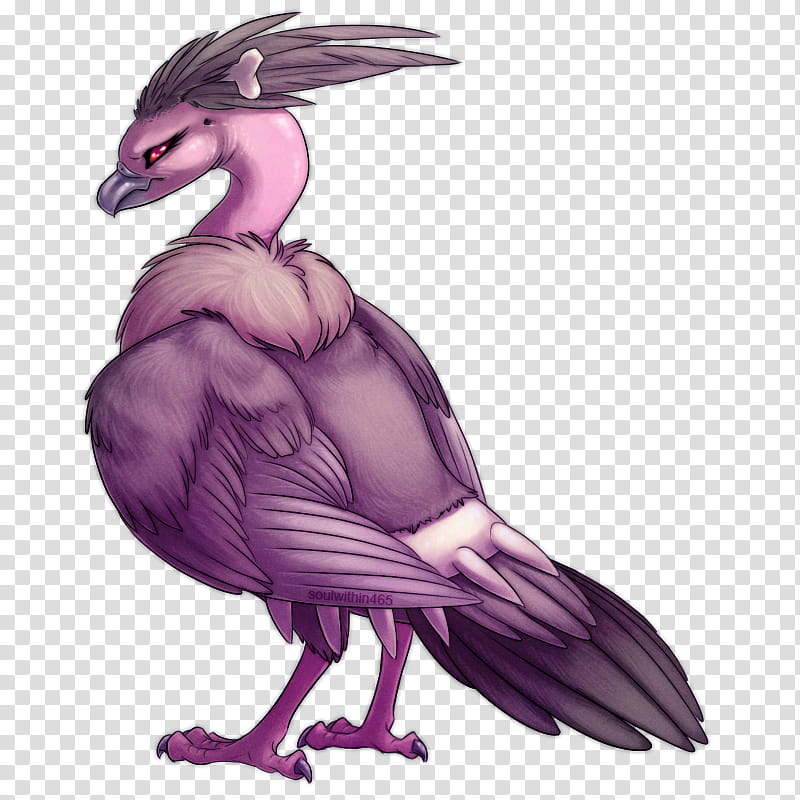 Mandibuzz Collab, purple bird standing art transparent background PNG clipart