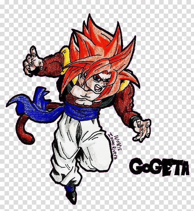 Ssj Red Hair Png Ssj4 Red Hair - Dragon Ball Z Gogeta Ssj4 - Free