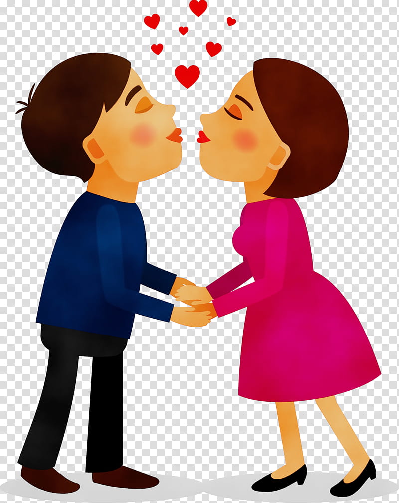 Premium Vector | A kiss the face is a line kissing couple