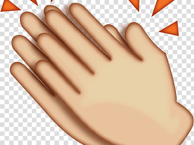 Emoji High Five Clapping Hand Applause Sound Sticker Finger Personal Protective Equipment Transparent Background Png Clipart Hiclipart