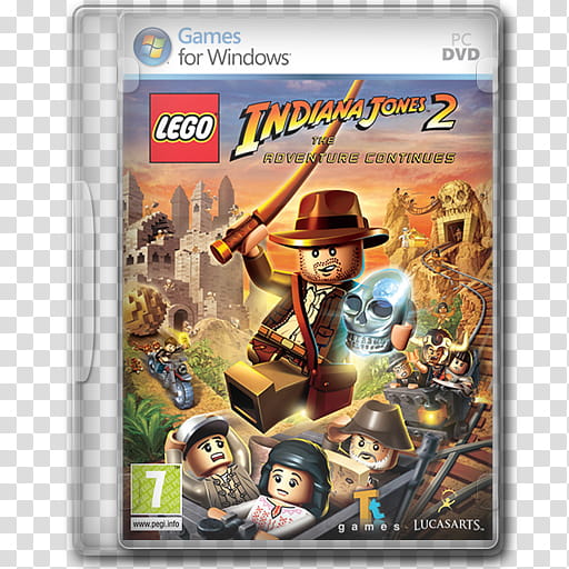 Game Icons , LEGO Indiana Jones  The Adventure Continues transparent background PNG clipart