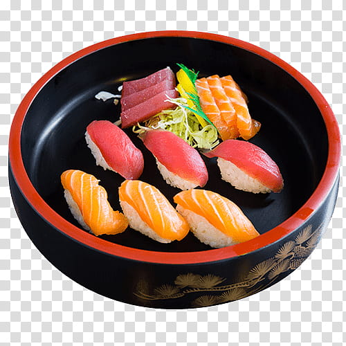 Sushi, California Roll, Sashimi, Gimbap, Side Dish, Food, Garnish, Platter transparent background PNG clipart
