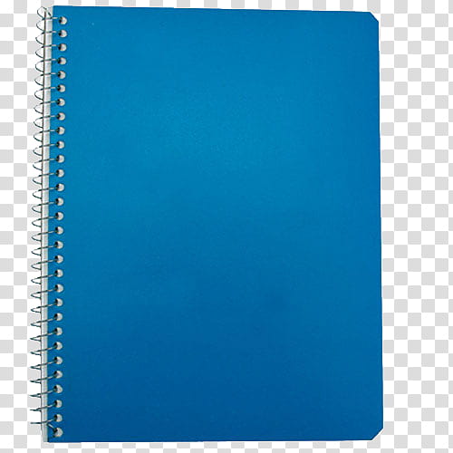 Things, blue spiral notebook transparent background PNG clipart