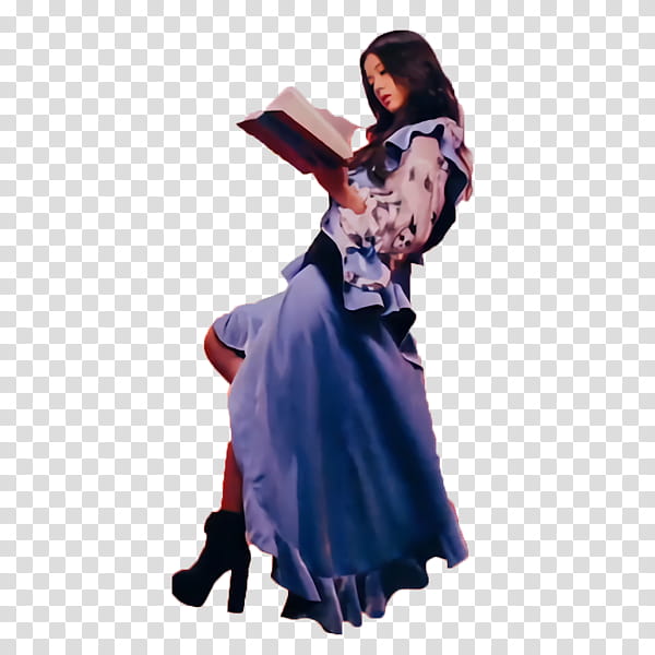 Jisoo Blackpink Whistle, woman reading a book transparent background PNG clipart