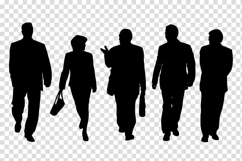 Group Of People, Silhouette, Businessperson, Organization, Social Group, Standing, Team, Human transparent background PNG clipart