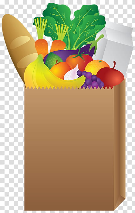 Shopping Cart, Shopping Bag, Paper Bag, Food, Grocery Store, Fruit, Vegetable transparent background PNG clipart
