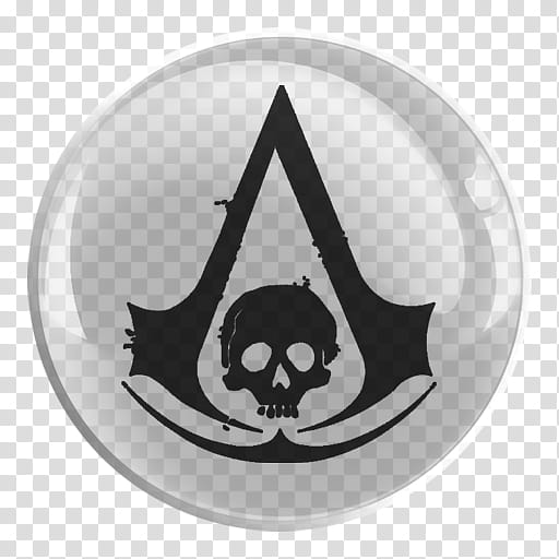 Assassin Creed  Glass Icon , Assassin's Creed , round black and gray Assassin's Creed art transparent background PNG clipart