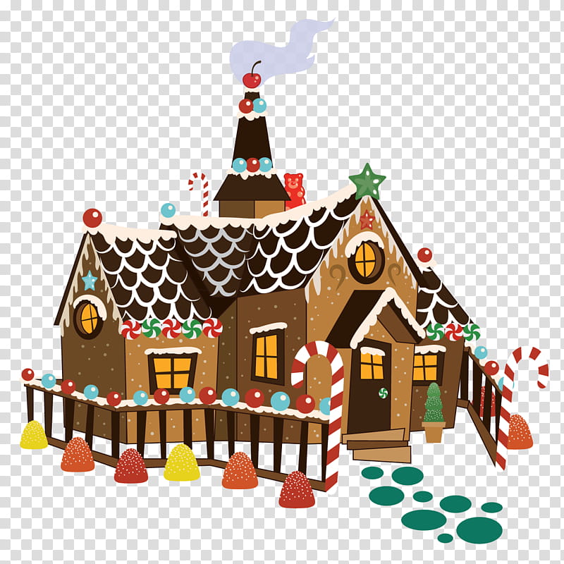 Christmas Decoration Drawing, Hansel And Gretel, Fairy Tale, Hansel Grimm, Witch, Gingerbread House, Dessert, Architecture transparent background PNG clipart