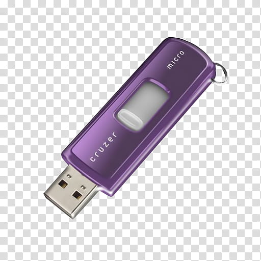 Sandisk USB Drive Icons, Sandisk Cruzer Micro Purple transparent background PNG clipart