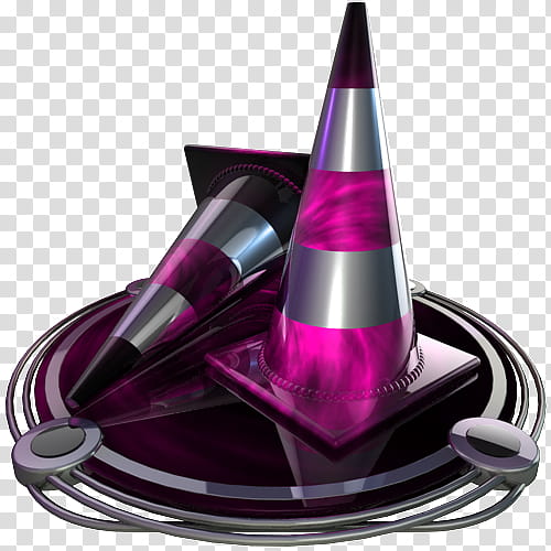 chrome and pink set, vlc player pink icon transparent background PNG clipart