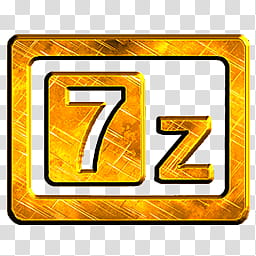 Yello Scratchet Metal Icons Part , -zip-logo transparent background PNG clipart