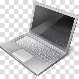 gray laptop computer transparent background PNG clipart