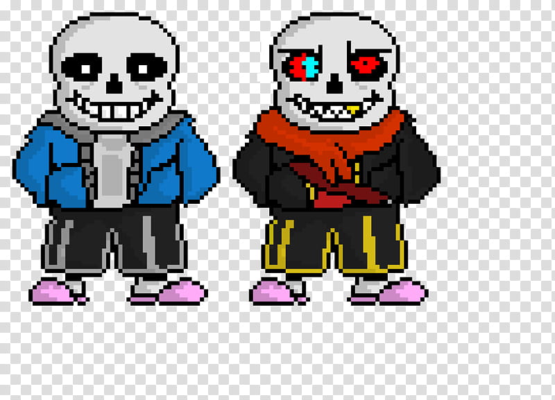 Pixel art of sans from undertale