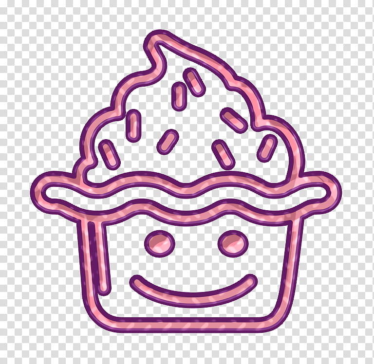 cheese icon choco icon ice icon, Smile Icon, Topping Icon, Pink, Sticker transparent background PNG clipart
