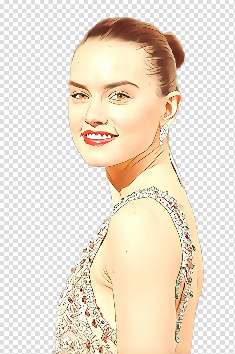 Lips, Cartoon, Daisy Ridley, 88th Academy Awards, Hair, Eyebrow, Hair Coloring, Beauty transparent background PNG clipart