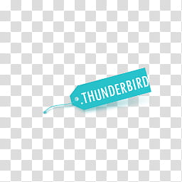 Bages  , teal Thunderbird tag transparent background PNG clipart