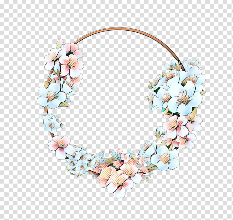 pink fashion accessory jewellery necklace flower, Pop Art, Retro, Vintage, Plant, Body Jewelry, Blossom transparent background PNG clipart