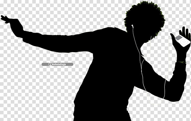 Files, silhouette of man wearing earbuds illustration transparent background PNG clipart