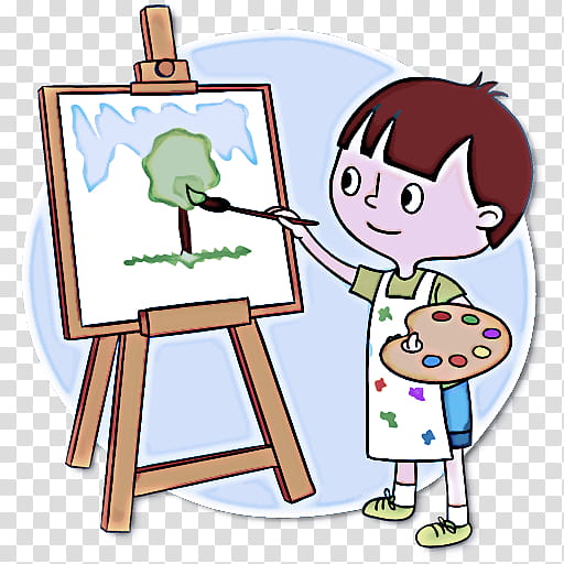 Easel, Cartoon transparent background PNG clipart | HiClipart