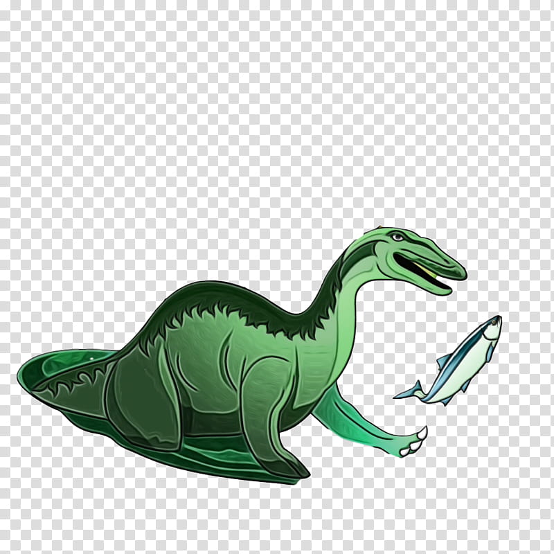 Dinosaur, Watercolor, Paint, Wet Ink, Green, Animal Figure, Tyrannosaurus, Toy, Figurine, Troodon transparent background PNG clipart