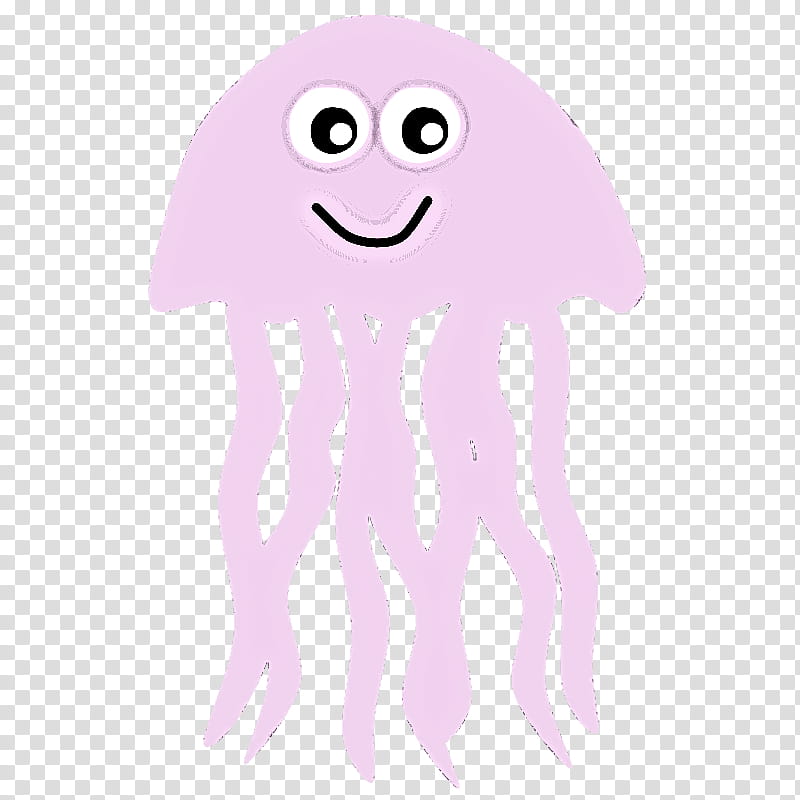Emoticon, Jellyfish, Cartoon, Violet, Pink, Purple, Cnidaria, Octopus transparent background PNG clipart