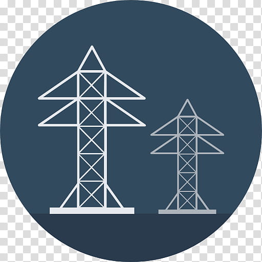 Electricity Symbol, Transmission Tower, Line, Triangle, Circle, Symmetry transparent background PNG clipart