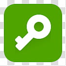Flatest Icons MIUI Theme PSD, green and white key app icon transparent background PNG clipart