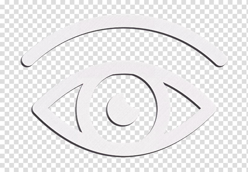 Computer Security icon Eye icon Vision icon, Symbol, Logo, Emblem, Blackandwhite, Circle transparent background PNG clipart