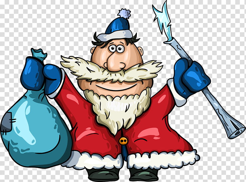 Santa Claus Drawing, Christmas Day, Ded Moroz, Christmas Santa Claus, Beard, Angling, Cartoon, Fictional Character transparent background PNG clipart