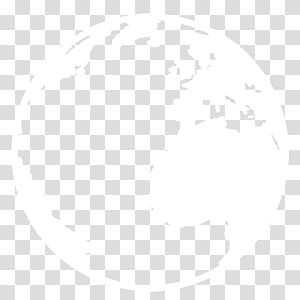 globe icon white