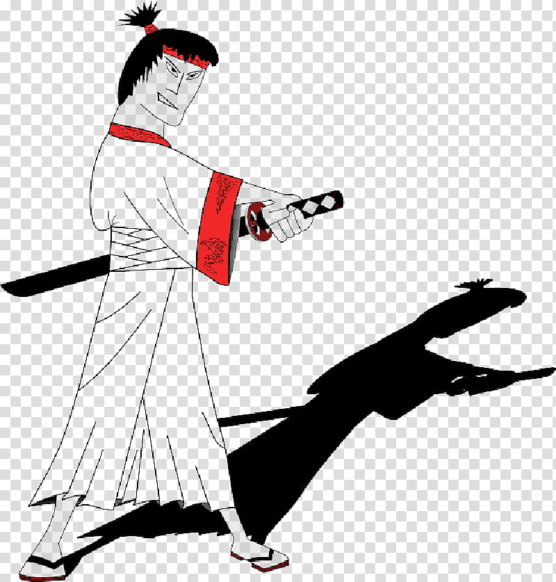 Samurai, Katana, Drawing, Cartoon, Costume transparent background PNG clipart