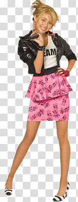 Miley Cyrus wearing pink skirt transparent background PNG clipart