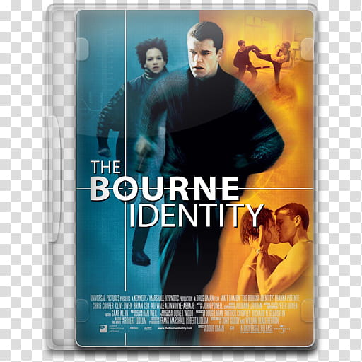 Movie Icon , The Bourne Identity, The Bourne Identity DVD case transparent background PNG clipart