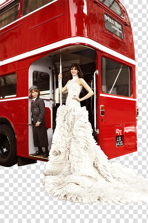 Watchers , woman standing on bus beside boy transparent background PNG clipart