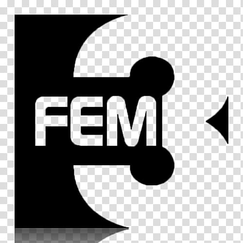 TV Channel icons , fem_black_mirror, black Fem  logo transparent background PNG clipart