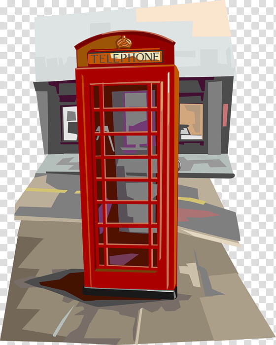 Box, Telephone Booth, Payphone, Red Telephone Box, Outdoor Structure, Facade transparent background PNG clipart