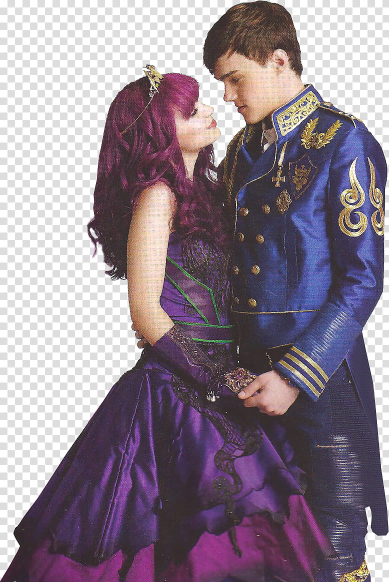King Ben and Princess Mal transparent background PNG clipart