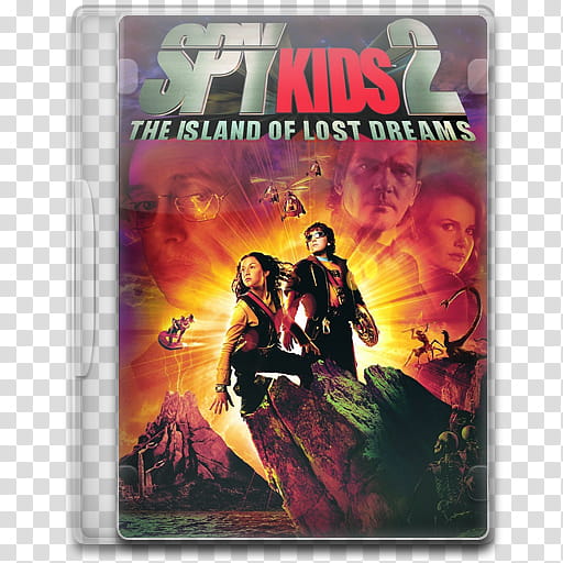 Movie Icon Mega , Spy Kids , Island of Lost Dreams, Spy Kid  The Island of Lost Dreams DVD case transparent background PNG clipart