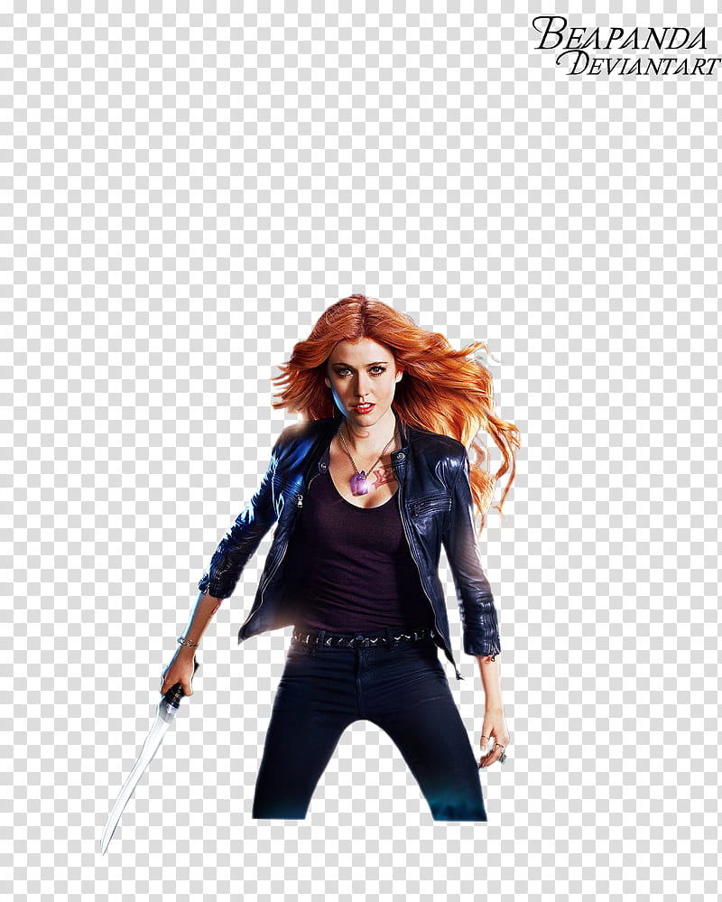 Shadowhunters, woman wearing jacket illustration transparent background PNG clipart