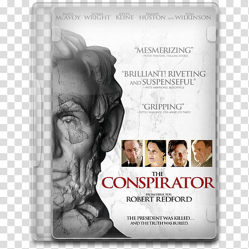 Movie Icon Mega , The Conspirator, The Conspirator CD case transparent background PNG clipart